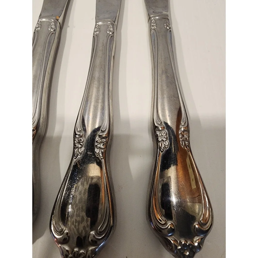 Oneida Chateau Stainless Serrated Dinner Knives Set of 6